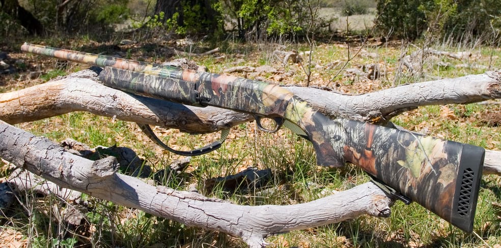 huting turkey- camouflage shotgun